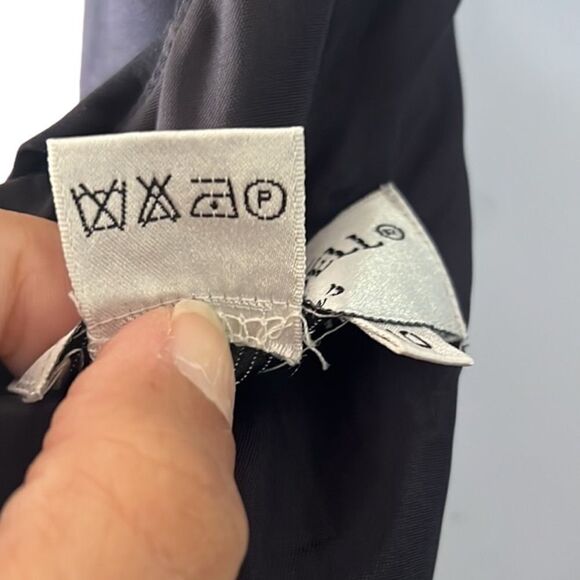 🔥 SALE 🔥 NEW Vintage Adrianna Papell Evenings Navy Blue Sleeveless Long Dress 10 - Picture 4 of 15